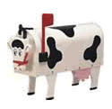 novely mailboxes: cow mailbox