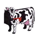 novely mailboxes: cow mailbox